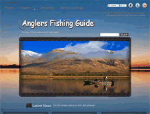 Tablet Screenshot of anglersfishingguide.com